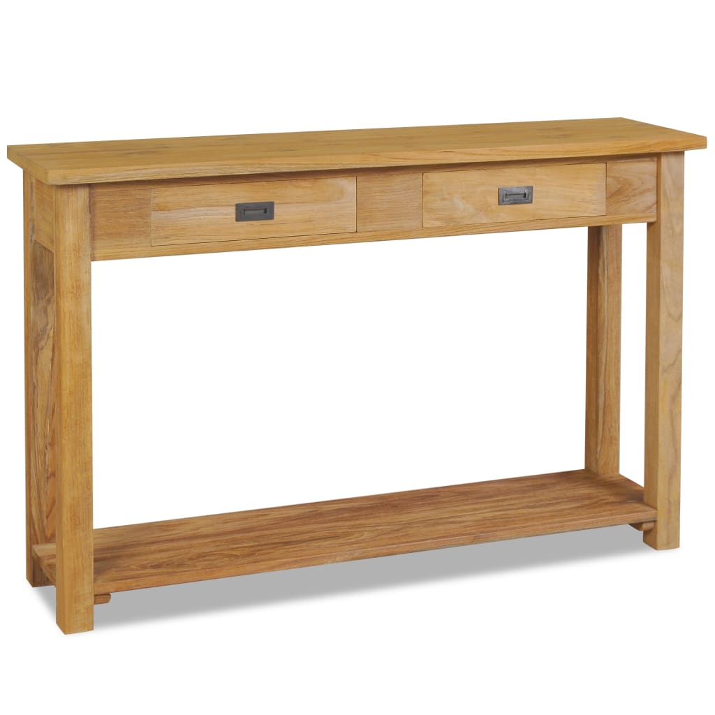 Console Table Solid Teak - 120×30×80cm