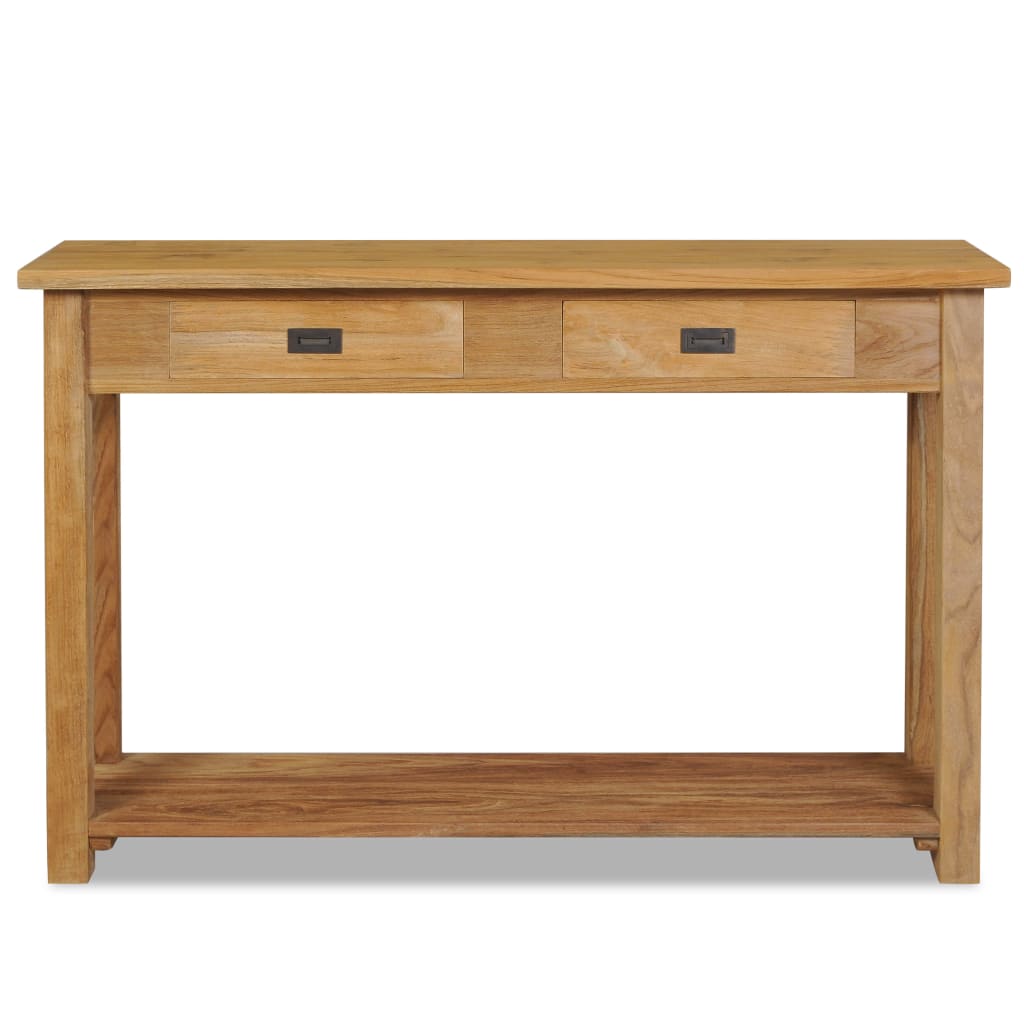 Console Table Solid Teak - 120×30×80cm