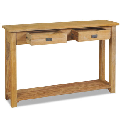Console Table Solid Teak - 120×30×80cm