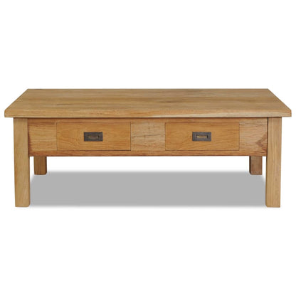 Coffee Table Solid Teak - 100×60×35cm