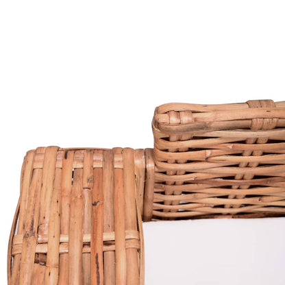 3-Seater Sofa Natural Rattan