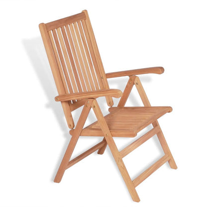 Reclining Garden Chairs 2 pcs Solid Teak Wood - 57×71.5×100cm
