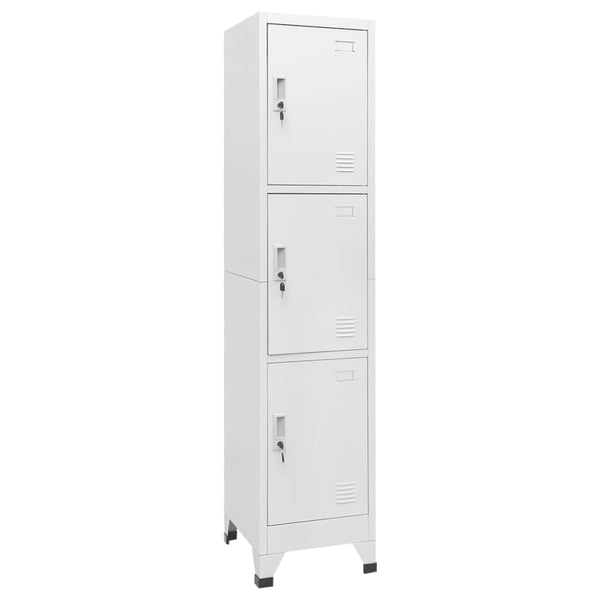  Locker Cabinet with 3 Compartments