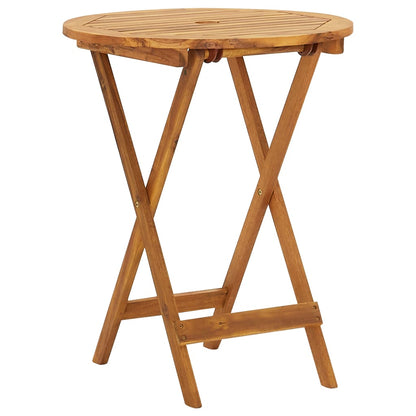 3 Piece Folding Bistro Set solid Acacia Wood - 60×74cm