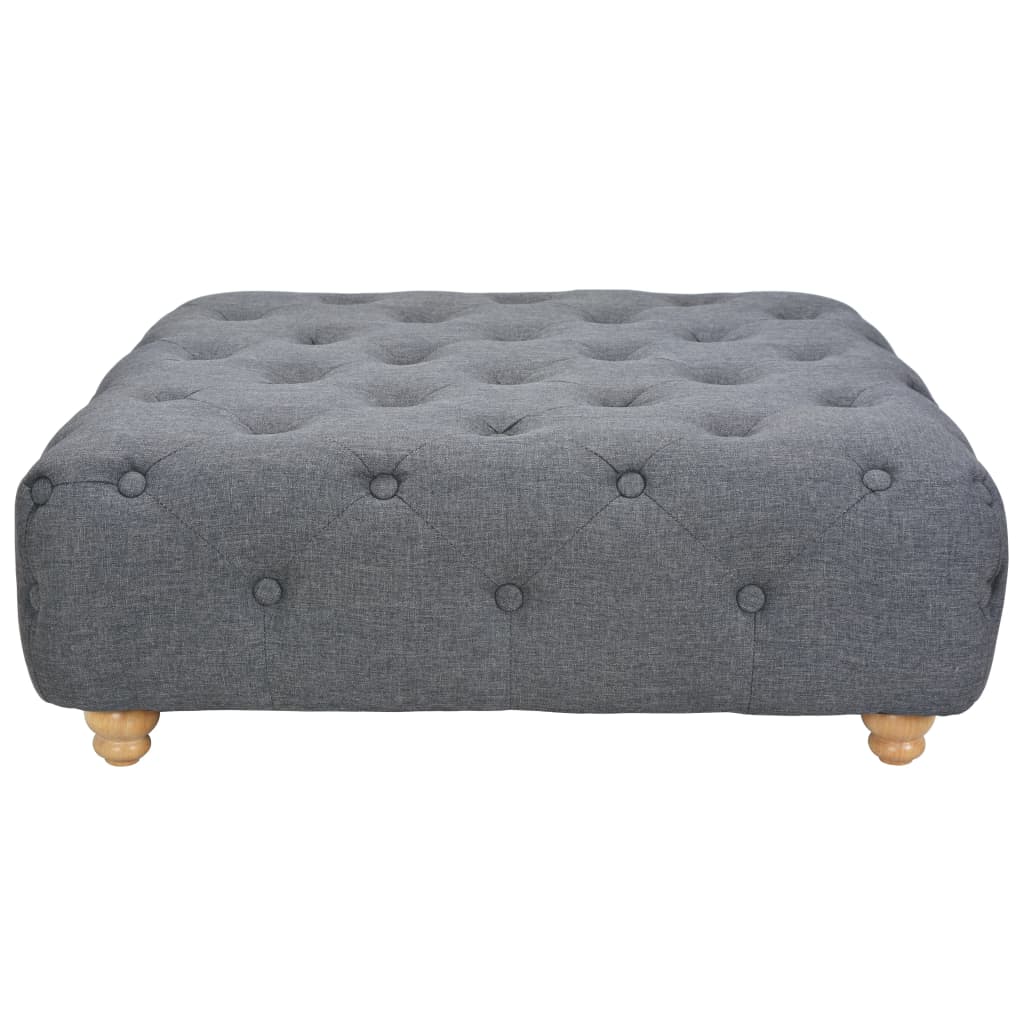 Pouffe Fabric Dark Grey