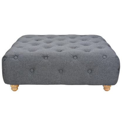 Pouffe Fabric Dark Grey