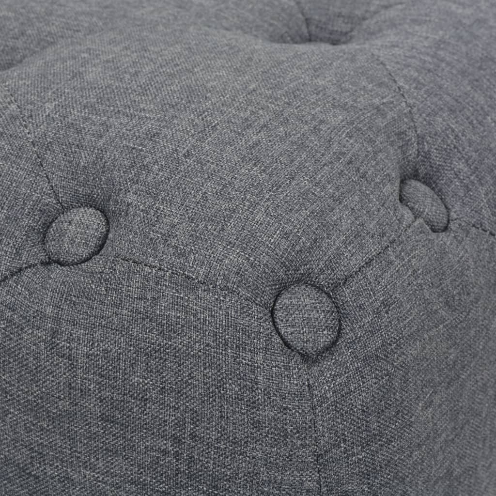 Pouffe Fabric Dark Grey