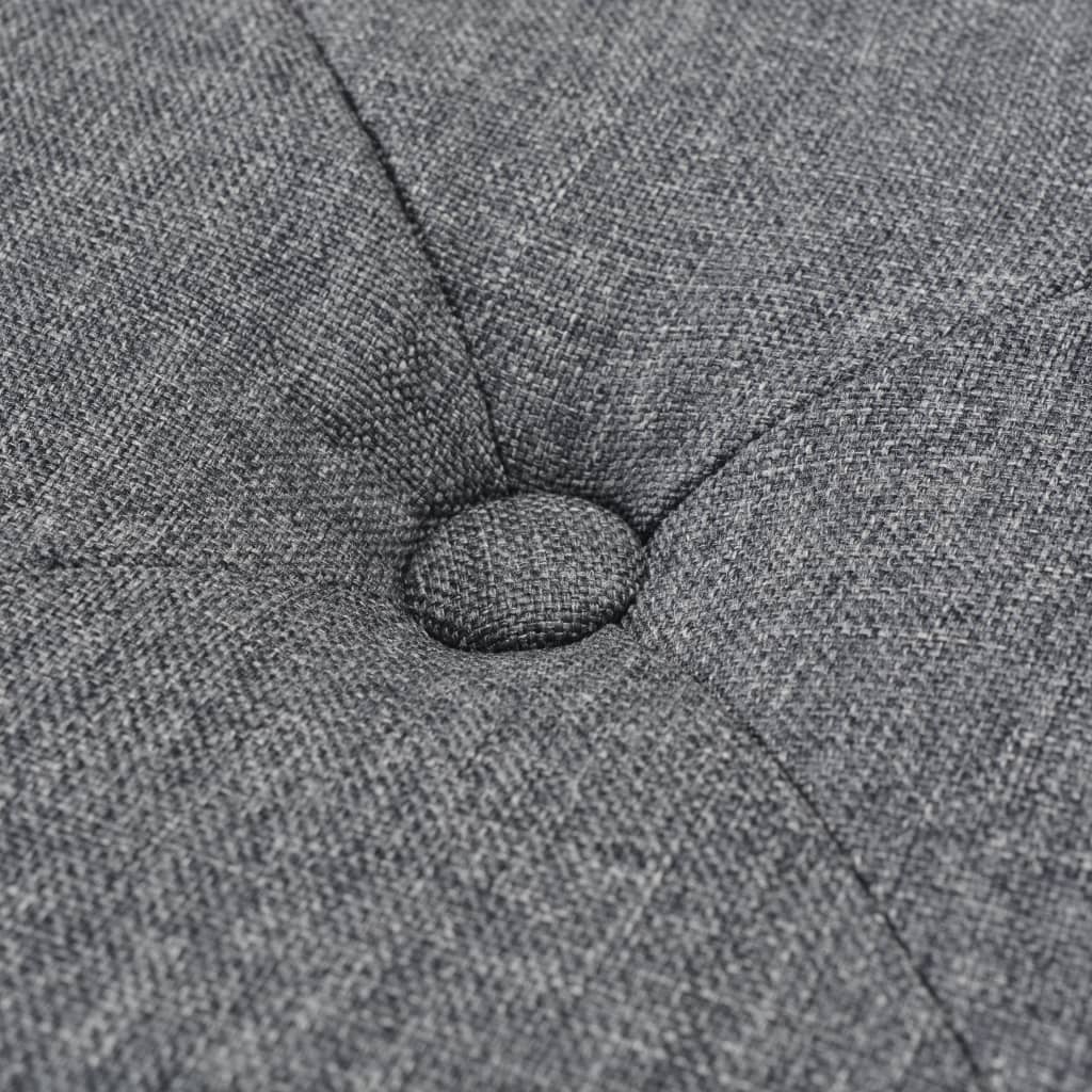 Pouffe Fabric Dark Grey