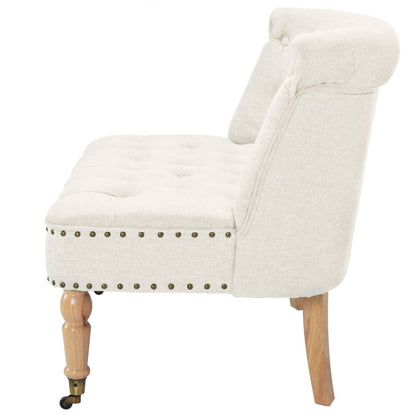 Loveseat Fabric White