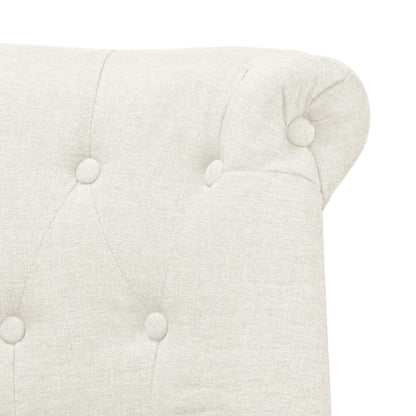 Loveseat Fabric White