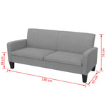 3-Seater Sofa Dark  Grey