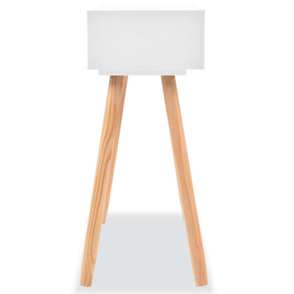 Console Table Solid Pinewood White