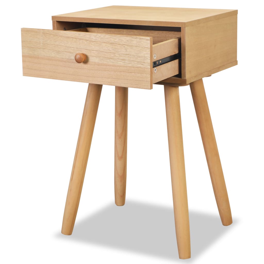 Bedside Tables 2 pcs Solid Pinewood  Brown