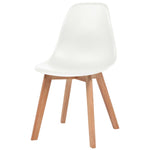 Dining Chairs 6 pcs White Plastic