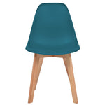 Dining Chairs 6 pcs Turquoise Plastic