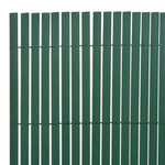 Double-Sided Garden Fence PVC Green
