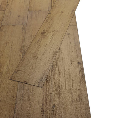 PVC Flooring Planks 5.26 mÃ‚Â² 2 mm Walnut Brown