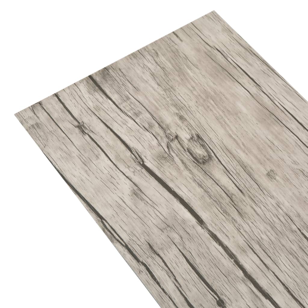 PVC Flooring Planks 5.26 mÃ‚Â² 2 mm Oak Washed
