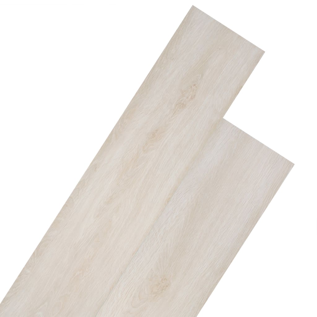 PVC Flooring Planks 5.26 mÃ‚Â² 2 mm Oak Classic White