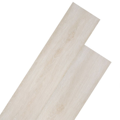 PVC Flooring Planks 5.26 mÃ‚Â² 2 mm Oak Classic White