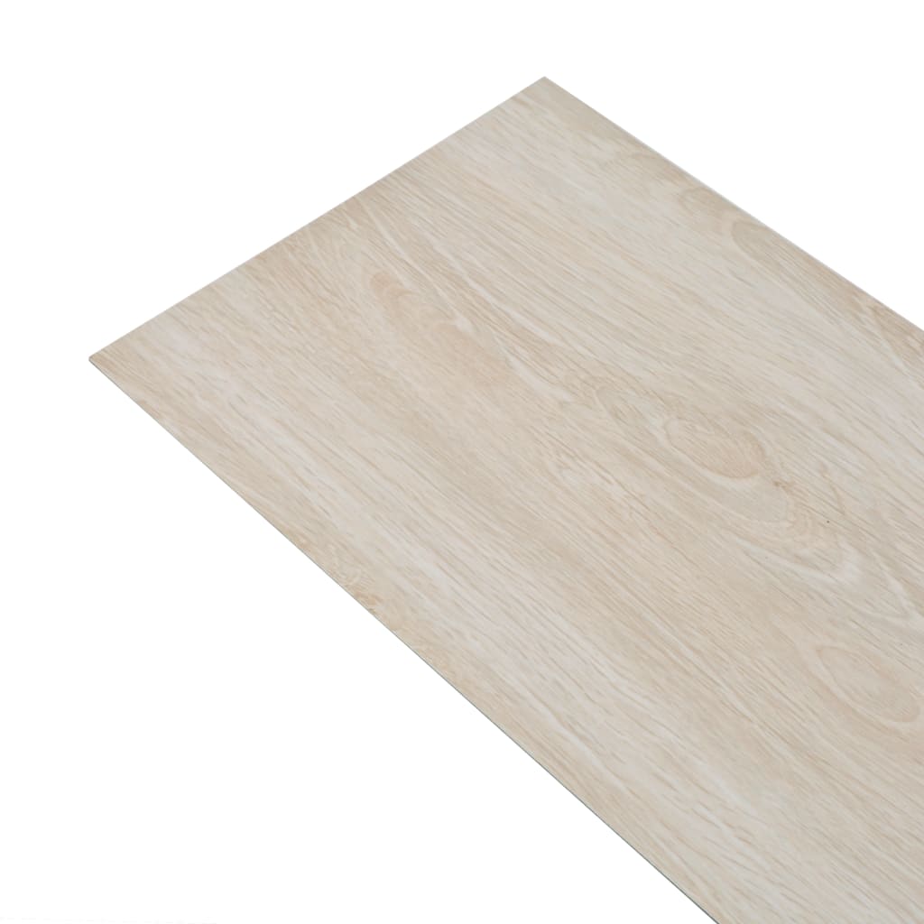PVC Flooring Planks 5.26 mÃ‚Â² 2 mm Oak Classic White