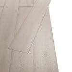 PVC Flooring Planks 5.26 mÃ‚Â² 2 mm Oak Classic White