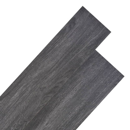 PVC Flooring Planks 5.26 mÃ‚Â² 2 mm Black and White