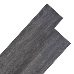 PVC Flooring Planks 5.26 mÃ‚Â² 2 mm Black and White