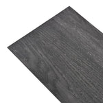 PVC Flooring Planks 5.26 mÃ‚Â² 2 mm Black and White