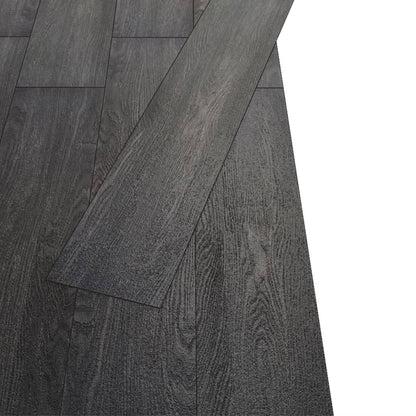 PVC Flooring Planks 5.26 mÃ‚Â² 2 mm Black and White