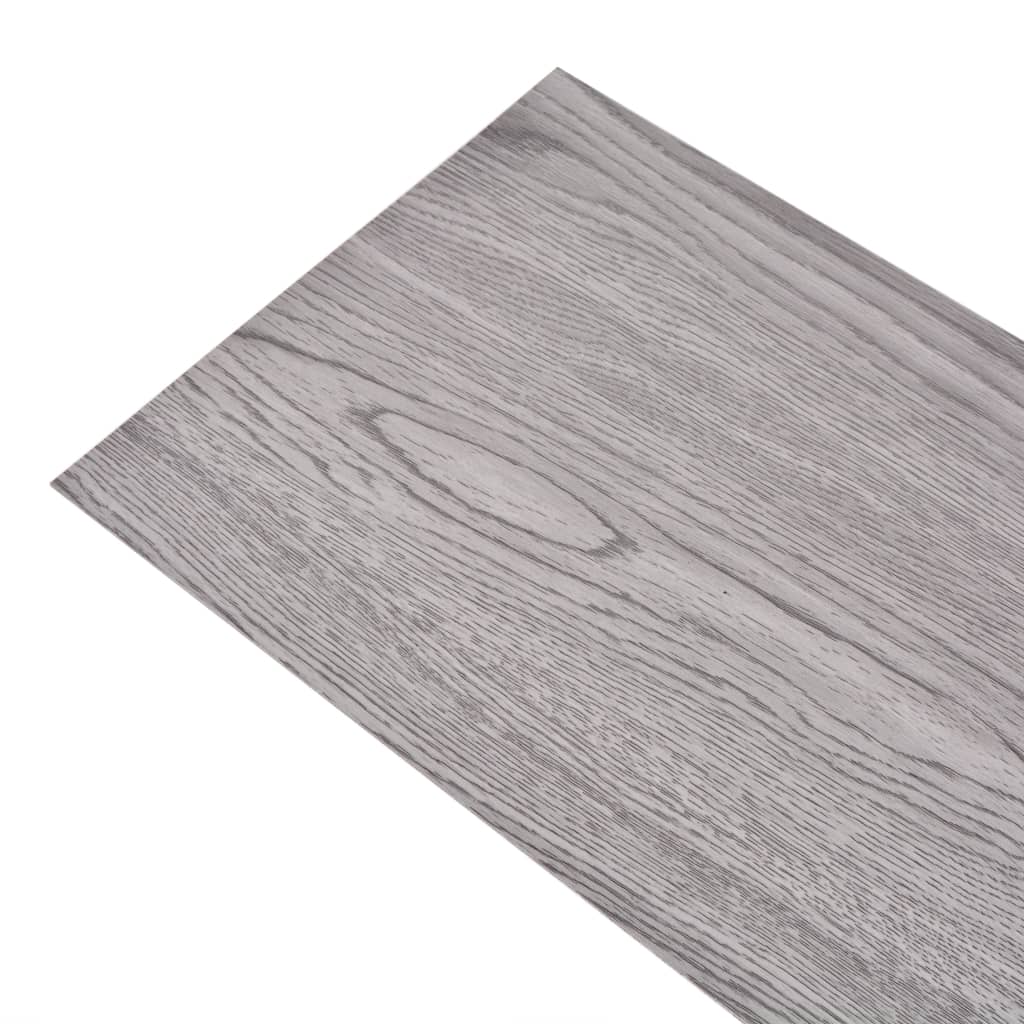 PVC Flooring Planks 5.26 mÃ‚Â² 2 mm Dark Grey