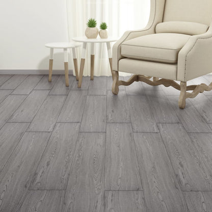 PVC Flooring Planks 5.26 mÃ‚Â² 2 mm Dark Grey