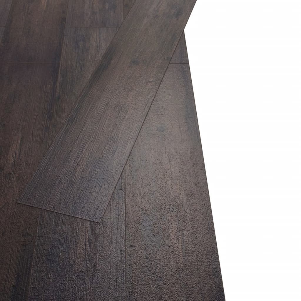 PVC Flooring Planks 5.26 mÃ‚Â² 2 mm Oak Dark Grey