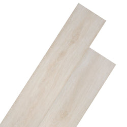 Self-adhesive PVC Flooring Planks 5.02 mÃ‚Â² 2 mm Oak Classic White