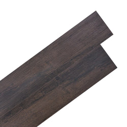 Self-adhesive PVC Flooring Planks 5.02 mÃ‚Â² 2 mm Dark Brown