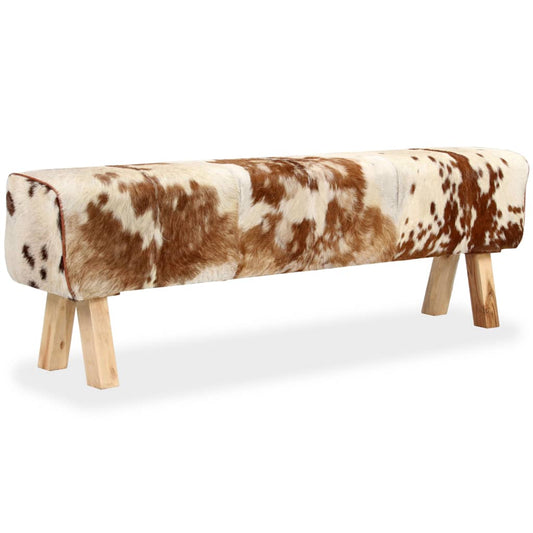 Bench Genuine Goat Leather - 160×28×50cm