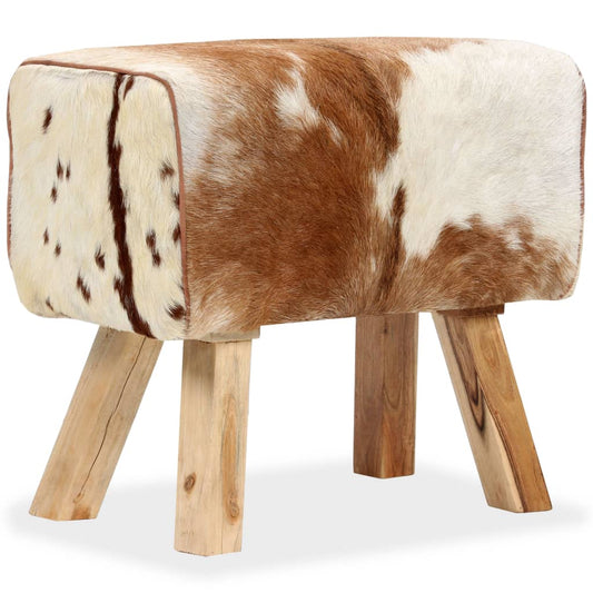 Stool Genuine Goat Leather - 60×30×50cm