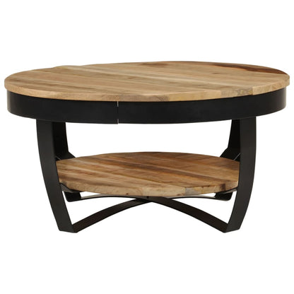 Coffee Table 65 cm Solid Rough Mango Wood
