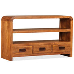 Tv Cabinet Solid Wood With Sheesham Finish