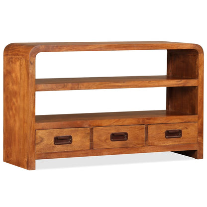 Tv Cabinet Solid Wood With Sheesham Finish - 90×30×55cm