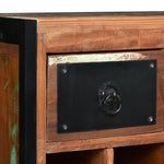 Rustic 16-Bottle Wine Rack Solid Reclaimed Wood Bar or Kitchen Use