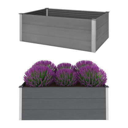 Garden Planter Grey - 150×100×54cm