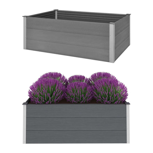 Garden Planter Grey - 150×100×54cm