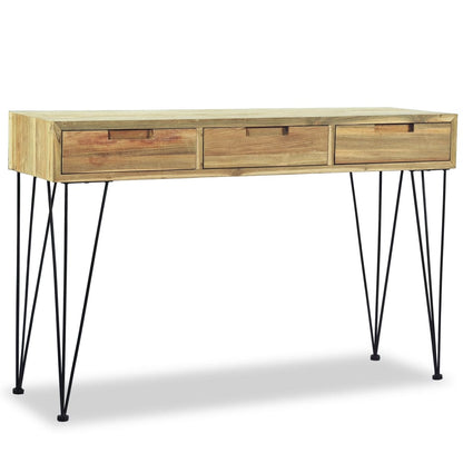 Console Table Solid Teak - 120×35×76cm
