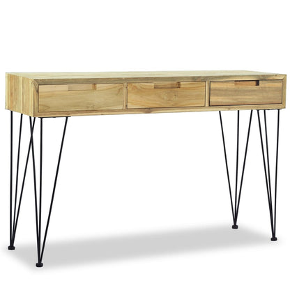 Console Table Solid Teak - 120×35×76cm