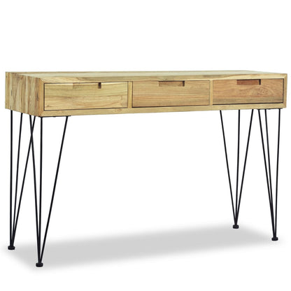 Console Table Solid Teak - 120×35×76cm