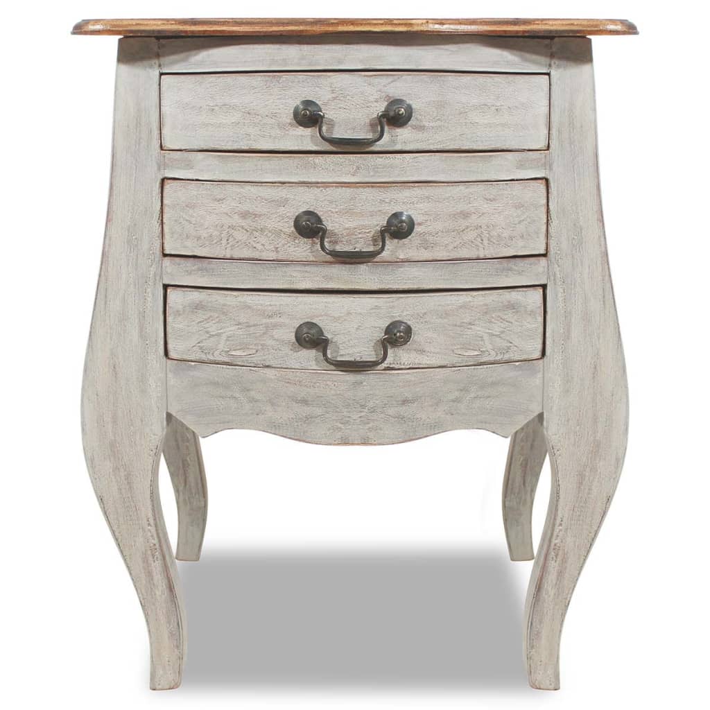 Bedside Cabinet Solid Reclaimed Wood - 48×35×64cm