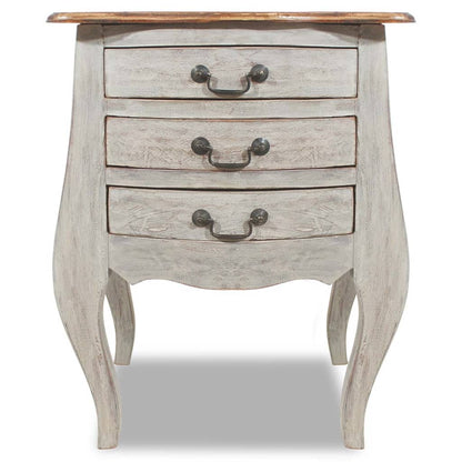 Bedside Cabinet Solid Reclaimed Wood - 48×35×64cm