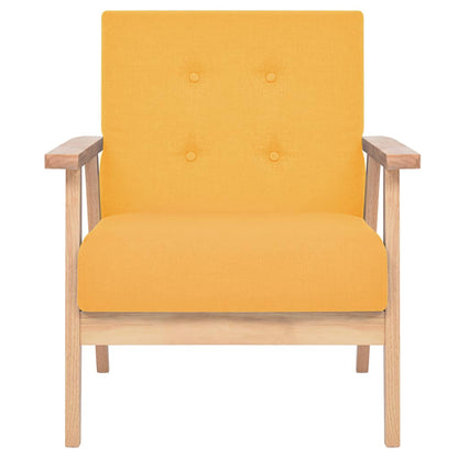 Armchair Yellow Fabric