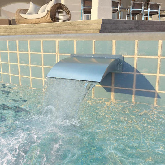 Pool Fountain Stainless Steel Silver